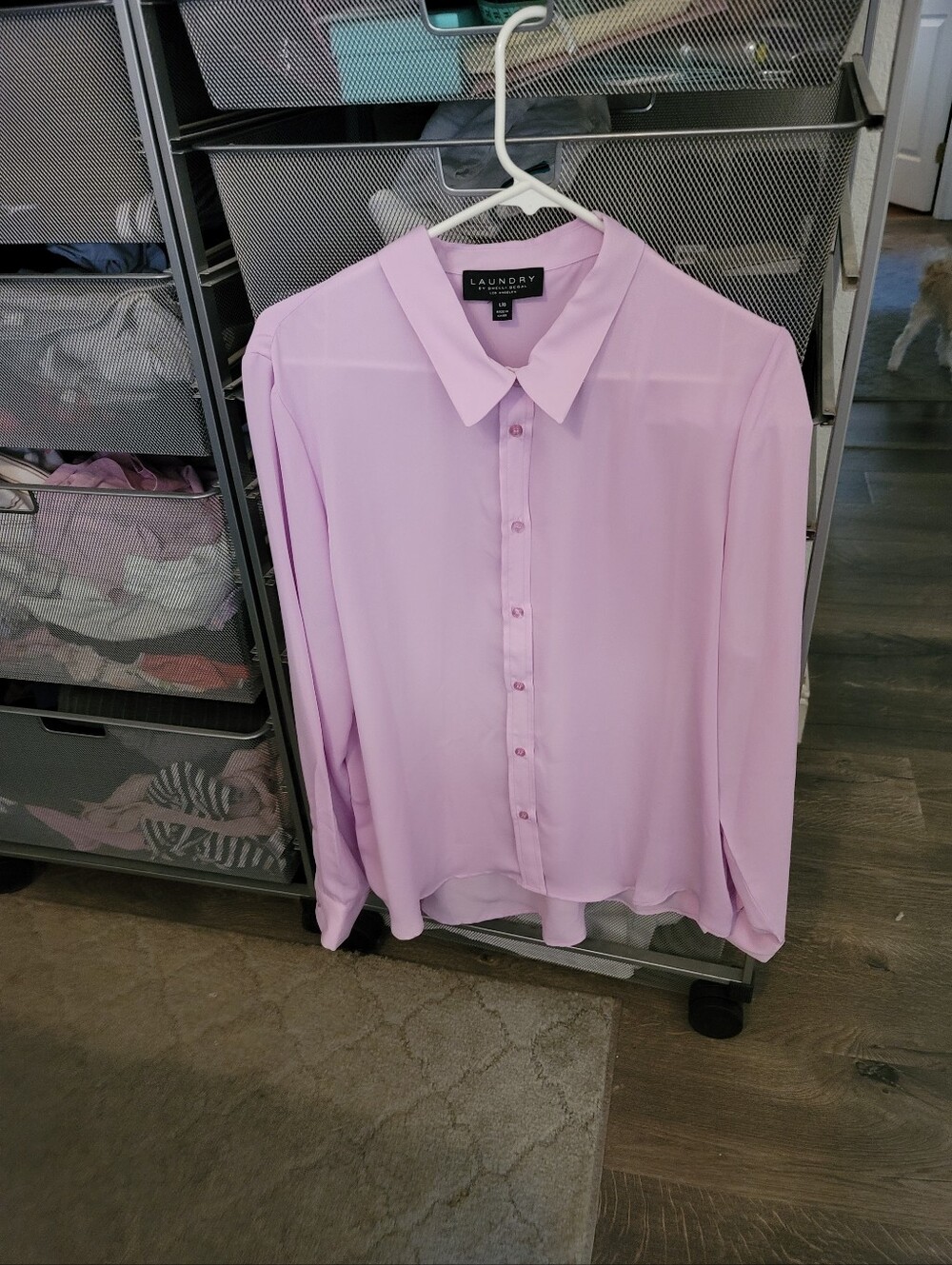 Laundry By Shelli Segal Lilac Pink Blouse. NEW Without Tags.